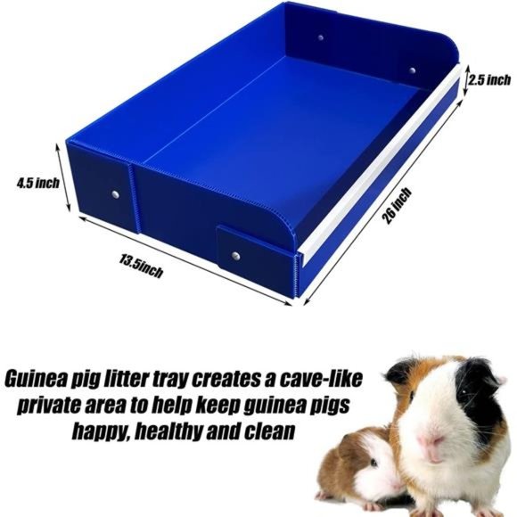 Guinea Pig Litter Box Bed for Midwest Cages Patty Pan for Training Hay Box New - Picture 3 of 8